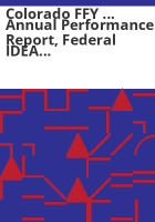 Colorado_FFY_____annual_performance_report__Federal_IDEA_part_C_services