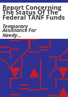 Report_concerning_the_status_of_the_federal_TANF_funds