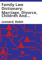 Family_law_dictionary__marriage__divorce__children_and_living_t