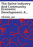 The_swine_industry_and_community_economic_development